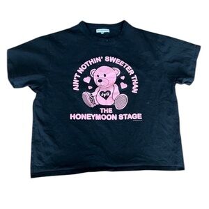 Joe Freshgoods Black Tee with Pink Teddy Graphic Sz 3XL